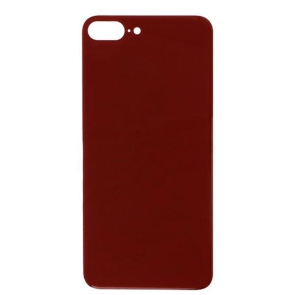 Tapa Trasera Cristal para iPhone 8 plus Rojo
